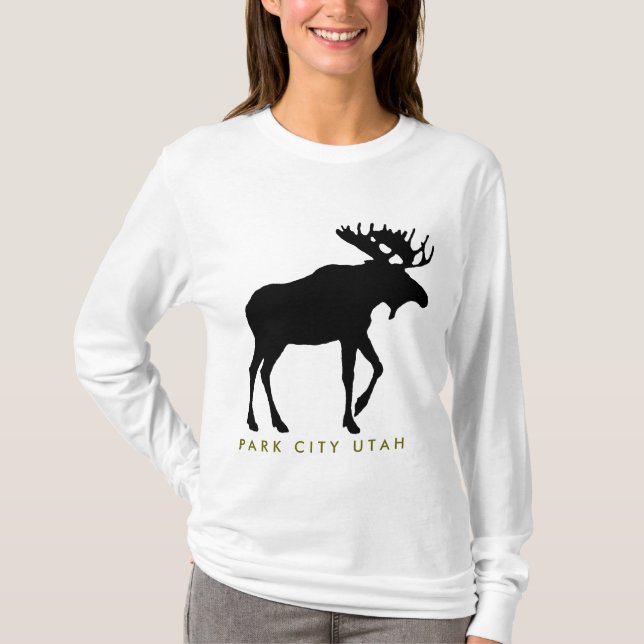 T-shirt Grande chemise d'orignaux de Park City (Devant)