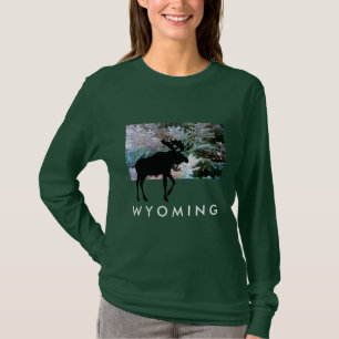 T-shirt Grande chemise d'orignaux du WYOMING - couleurs