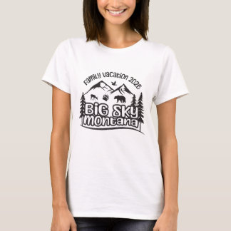 T-shirt Grande Ciel, Montana Vacances familiales 2026