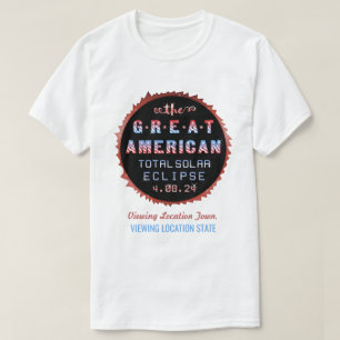 T-shirt Grande éclipse solaire totale américaine le 21