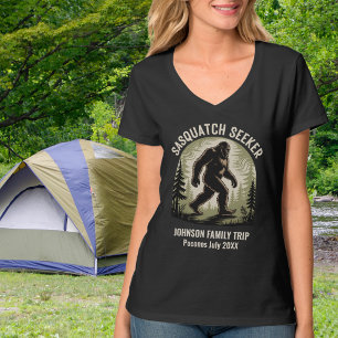 T-shirt Grande empreinte de forêt chercheur de Sasquatch V