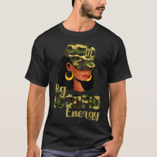 T-shirt Grande Énergie Scorpion Femme Noire Camouflage Cas