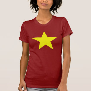 T-shirt Grande étoile jaune (le montage de la femme)