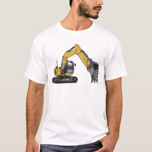T-shirt Grande excavatrice jaune