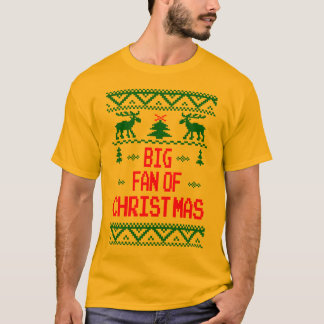 T-shirt Grande fan de chandail laid de Noël