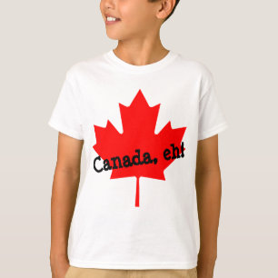 T-shirt Grande feuille d'érable rouge lumineuse Canada