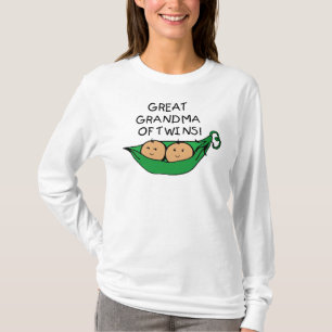 T-shirt Grande grand-maman de cosse de jumeaux