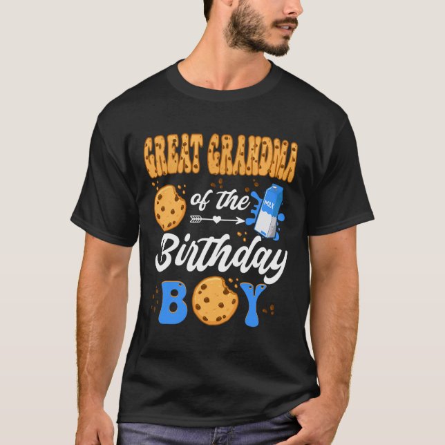 T-shirt Grande grand-mère de l'anniversaire petit lait coo (Devant)