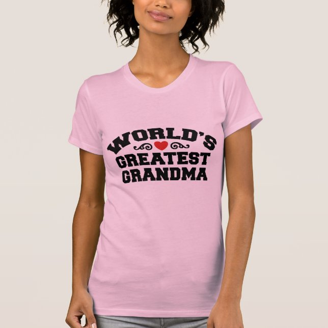 T-shirt Grande grand-mère du monde (Devant)