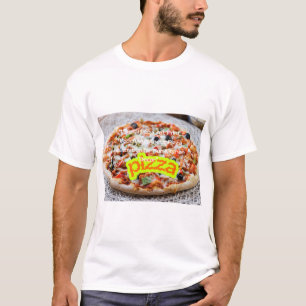 T-shirt Grande Image de Pizza - Illustration de Nourriture