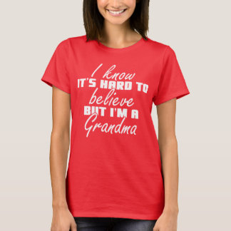 T-shirt Grande-mère qui dit l'idée d'un cadeau à grand-mèr