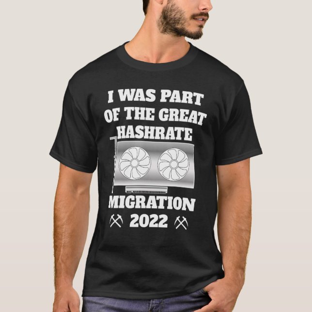 T-shirt Grande Migration Hashrate 2022 ETH Ethereum Cool C (Devant)