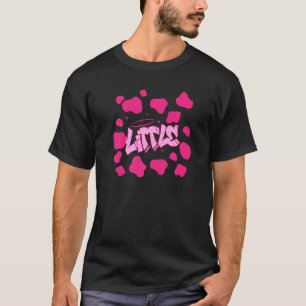 T-shirt Grande Petite Sororité Vache Lait Rose Vie Grecque