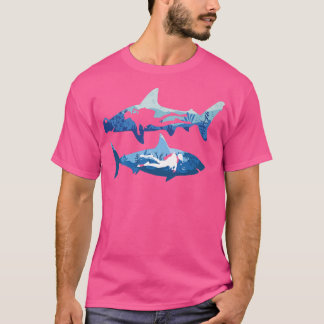 T-shirt Grande Plongée de requin Design Plongée sous-marin