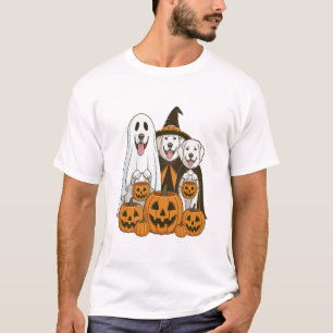 T-shirt Grande Pyrenees Chien Fantôme Sorcière Halloween C