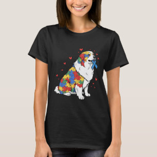 T-shirt Grande Pyrénées Puzzle Sensibilisation sur l'autis