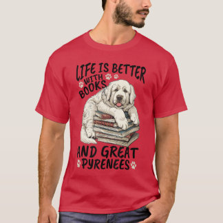 T-shirt Grande Pyrénées Race de Chien La vie est meilleure