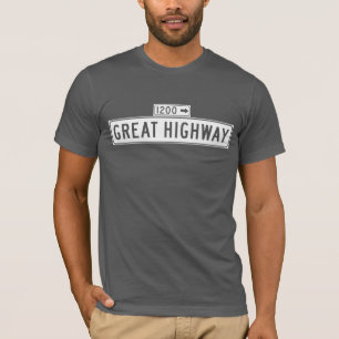 T-shirt Grande route, plaque de rue de San Francisco