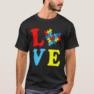 T-shirt Grande Sensibilisation sur l'autisme Amour Adorabl