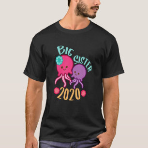 T-shirt Grande Sœur 2020 Animal de l'Océan Méduses Sœurs