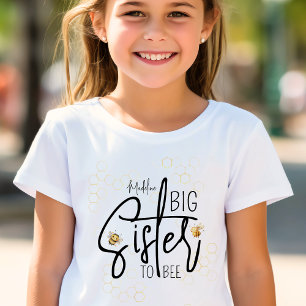 T-Shirt Grande soeur à être Baby shower filles douces