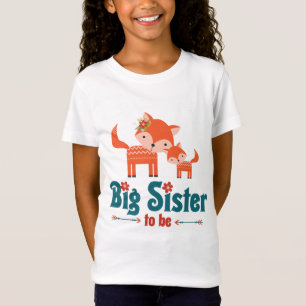 T-Shirt Grande soeur à être renards de région boisée