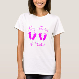T-shirt Grande soeur des filles jumelles