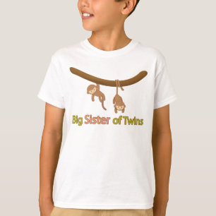 T-shirt Grande soeur des jumeaux