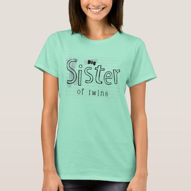 T-shirt Grande Soeur des jumeaux Tee adulte (Devant)