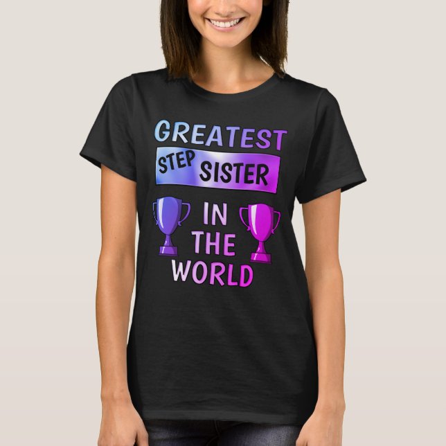 T-shirt Grande soeur Step personnalisée (Devant)