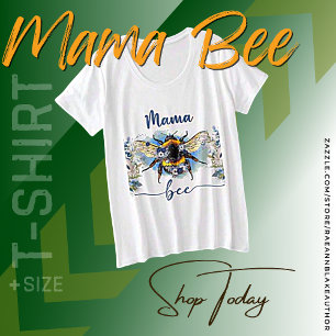 T-shirt grande taille pour femme "Mama Bee"
