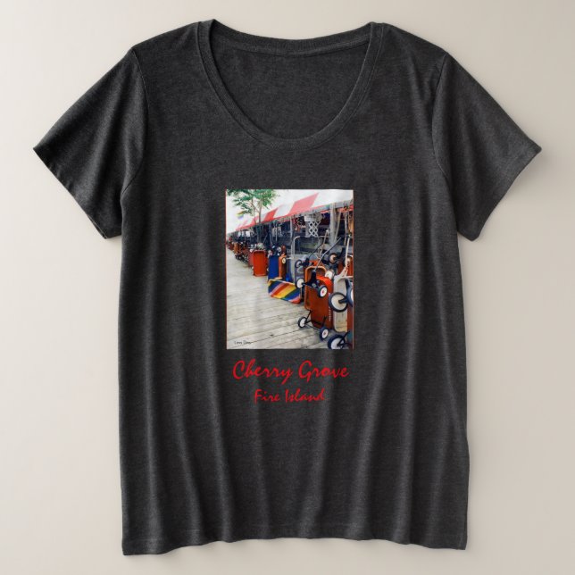 T-shirt grande taille pour femmes Cherry Grove Pri (Design devant)
