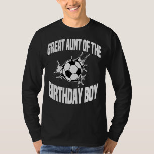 T-shirt Grande Tante De L'Anniversaire Boy Soccer Ball Tea
