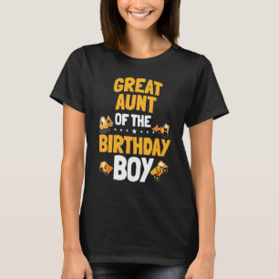 T-shirt Grande Tante De L'Anniversaire Garçon Travailleur