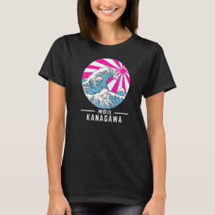 T-shirt Grande vague au large de Kanagawa Vaporwave Glitch