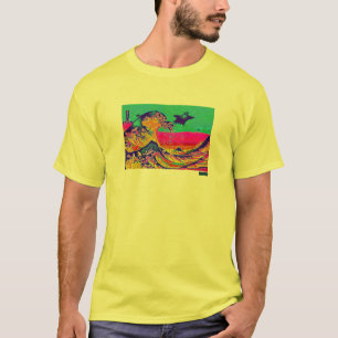 T-shirt Grande vague de CYCAD outre de chemise de Kanagawa