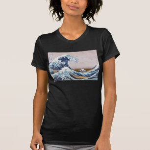 T-shirt Grande vague du tsunami Kanagawa Japon par Hokusai