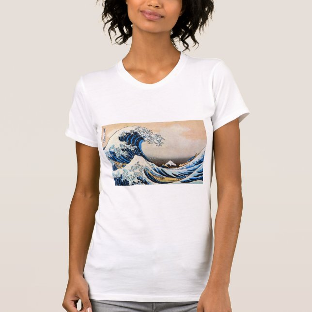 T-shirt Grande vague, Hokusai, Ukiyo-e (Devant)