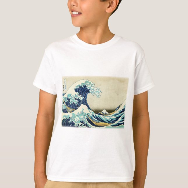 T-shirt Grande vague outre de Kanagawa (Devant)