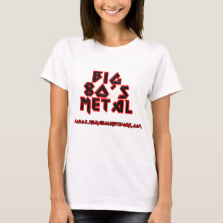 T-shirt Grandes dames T en métal des années 80