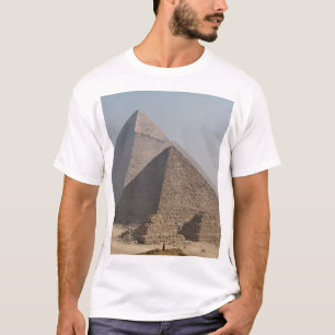T-shirt Grandes Pyramides de Gizeh sous un ciel bleu clair