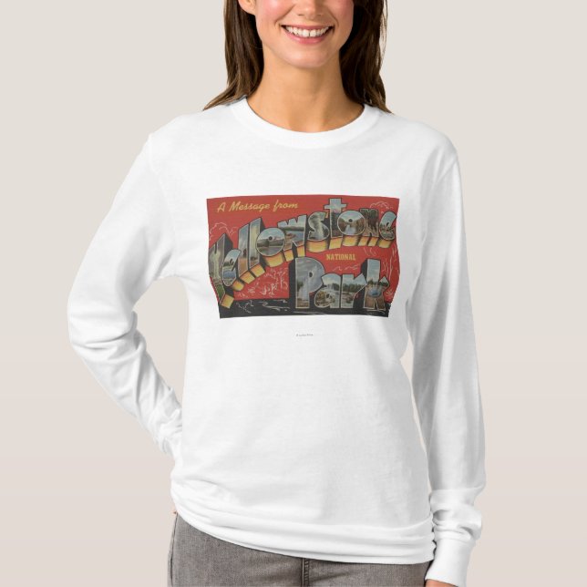 T-shirt Grandes scènes de lettre - parc national de (Devant)