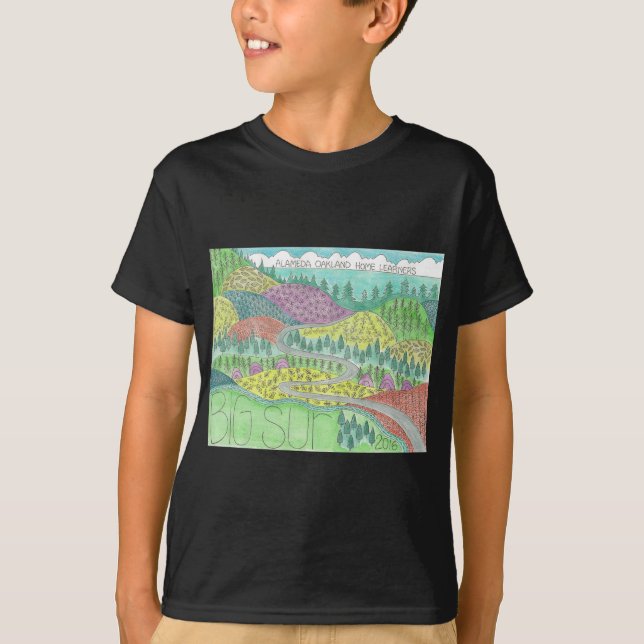 T-shirt Grandes vacances en camping 2016 de Sur (Devant)