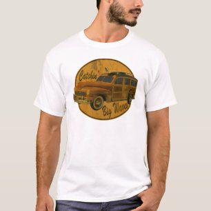 T-shirt grandes vagues de catchin dans le woodie