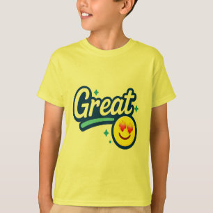 T-shirt Grandes Vibes seulement - Eyes d'amour Emoji