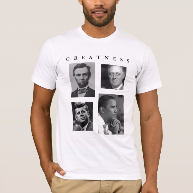 T-shirt GRANDEUR de FRONT/BACK avec la CITATION Obama de (Devant)