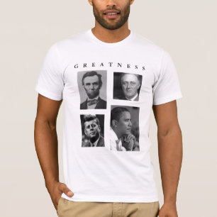 T-shirt GRANDEUR Lincoln FDR JFK Obama d'Obama