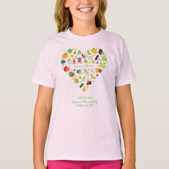 T-shirt Grandi avec amour, Jardin Sequoia (Devant)