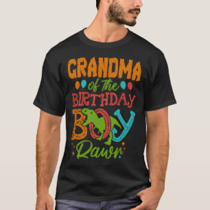 T-shirt GRANDMA De L'Anniversaire Garçon Rawr Dinosaur