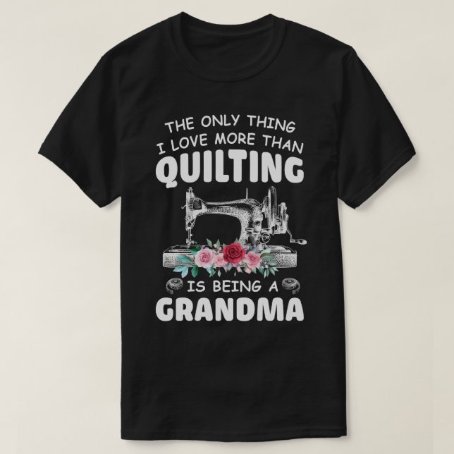 T-shirt Grandma Grandma Quilt Grandma Cadeau Pour Quilter  (Design devant)